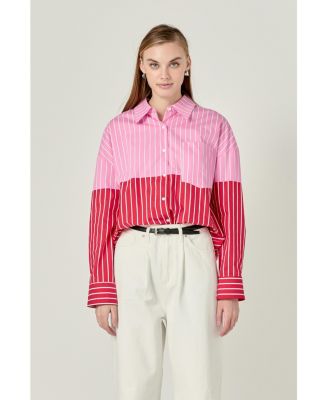 Women's Colorblock Stripe Shirt
