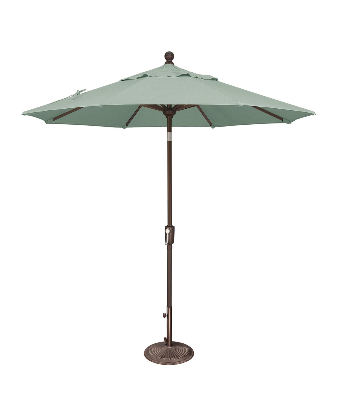 7.5FT Octagon Patio Umbrella with Push-Button Tilt, Bronze Frame - Spa