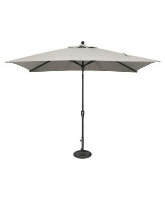 6.6FTx10FT Rectangle Patio Umbrella with Push-Button Tilt