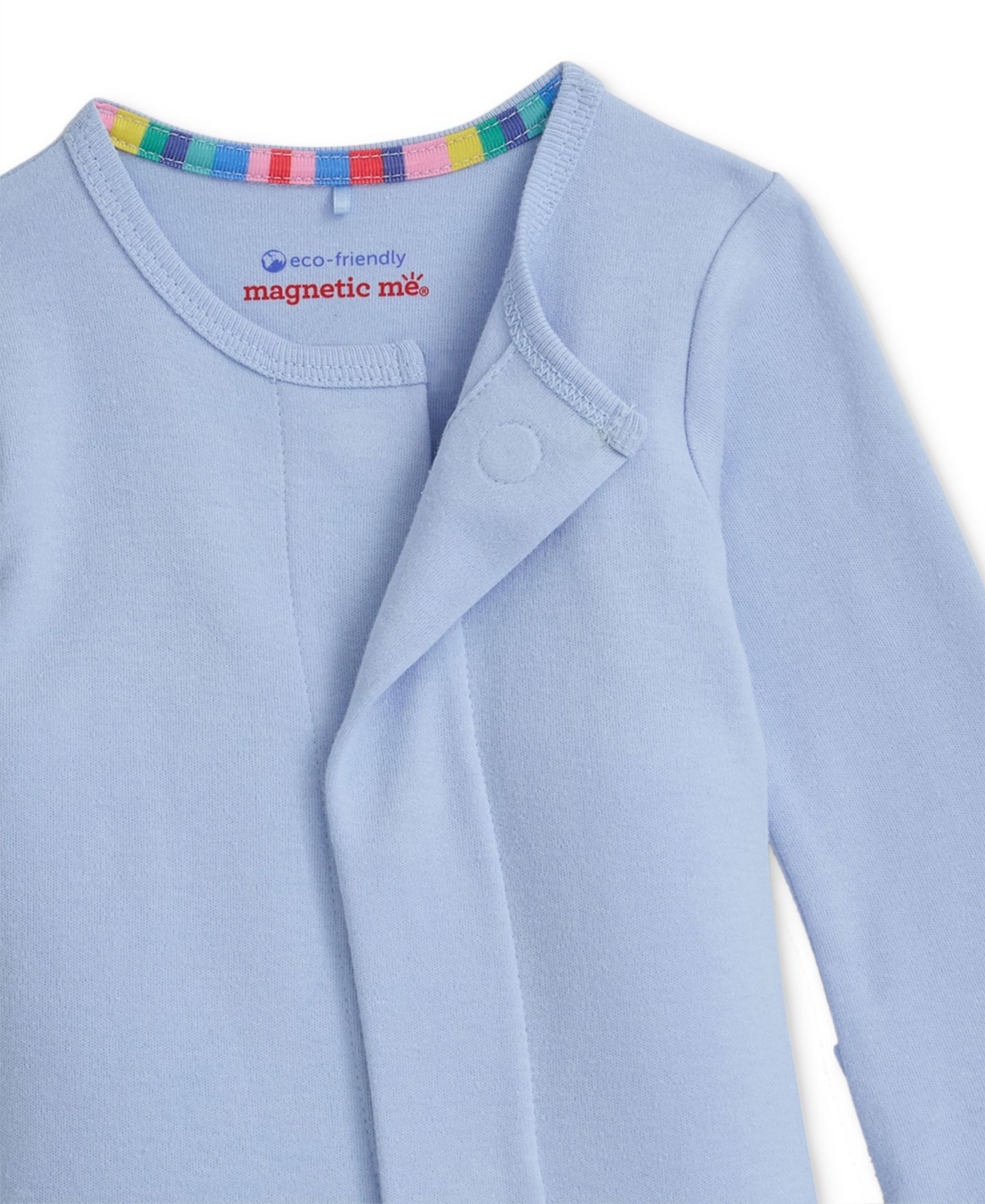 Комбинезоны Magnetic Me Cotton Footed Coveralls, 2 Pack для девочек-малышей, цвет: Синий / Бежевый — фото 9