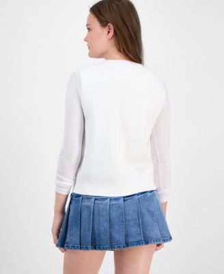 Juniors' Jacquard Argyle Sweater Vest