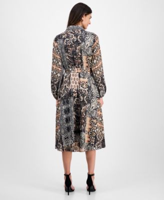 Women's Printed Shirt Dress