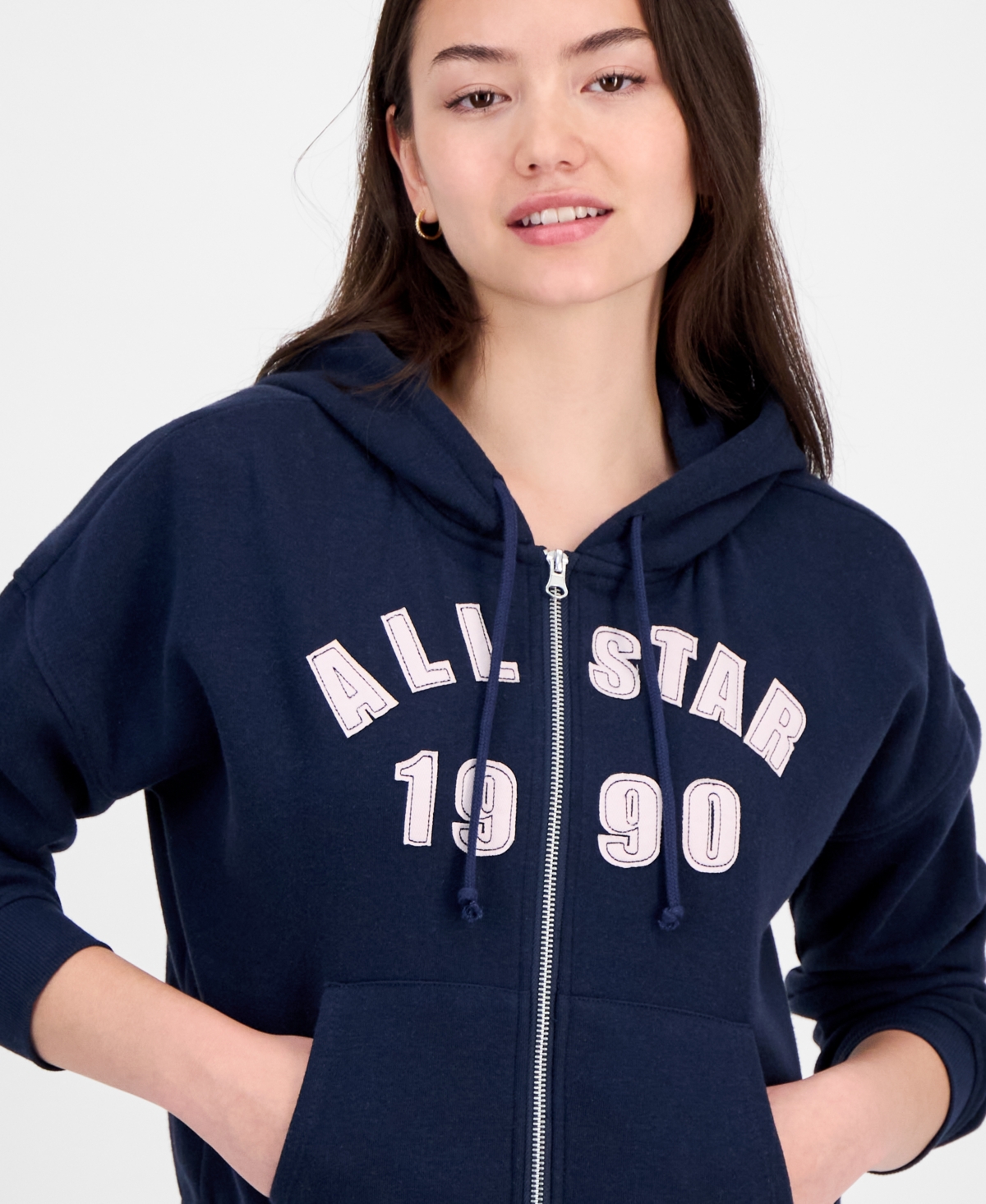 Planet Gold Juniors' All-star 1990 Zip-up Hoodie In Blue