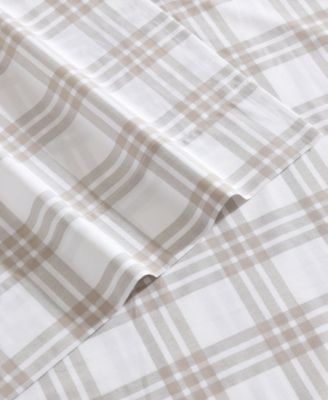 Printed 200-Thread Count Cotton Percale 4-Pc. Sheet Set, King