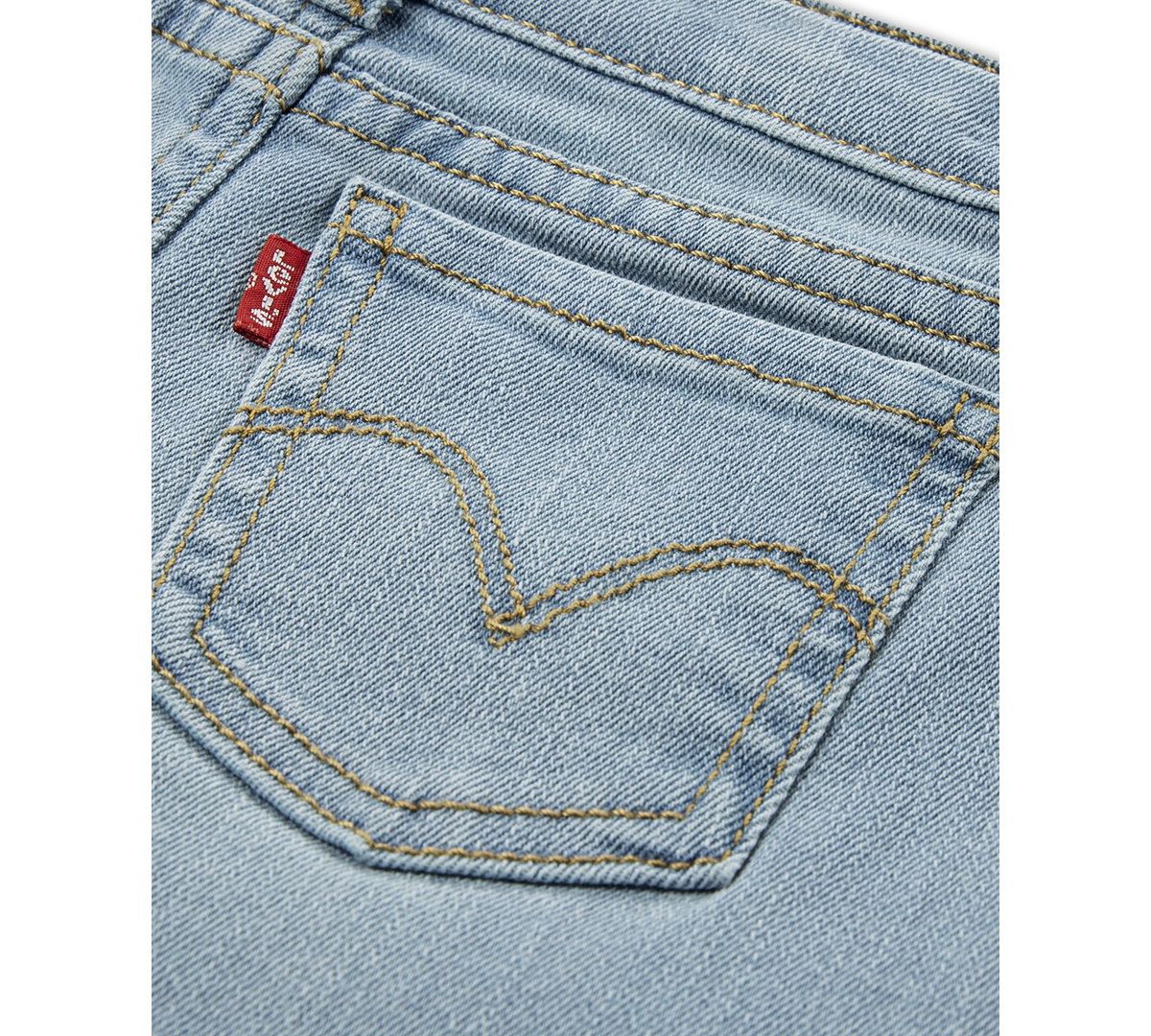Levi's Baby Girls Butterfly-print Peplum Top And Wide-leg Jeans, 2 Piece Set In Multi