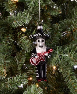 Day of the Dead Glass Skeleton Ornament, Macy's Exclusive