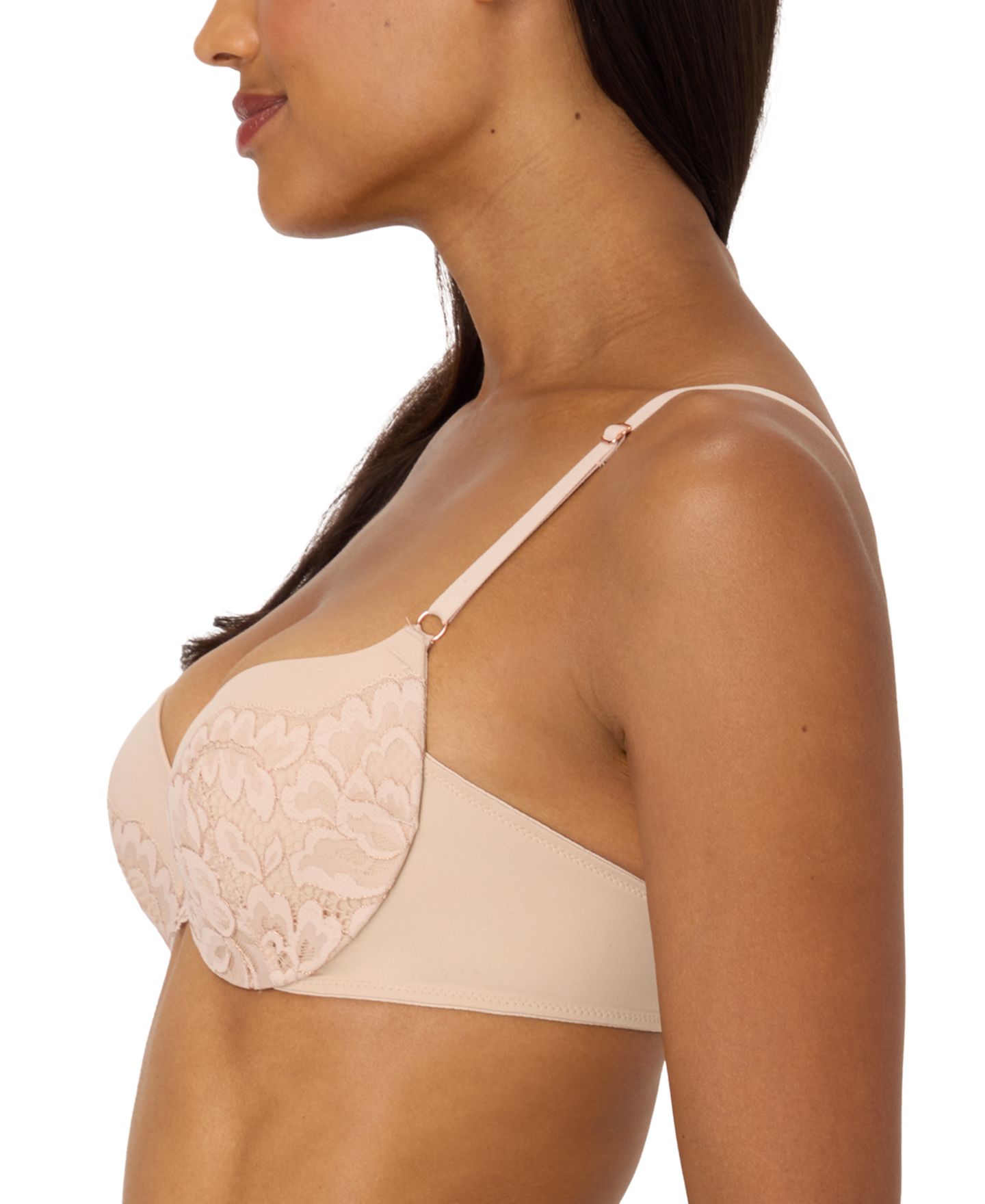 Бра пуш-ап Love Lift, кружево — Maidenform, цвет: Миндальный розовое золото — фото 2