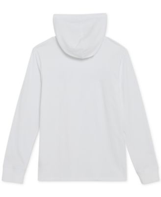 Big Boys Signature Logo Long-Sleeve Hooded T-Shirt