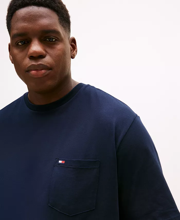 Men's Big & Tall Tommy Crew Neck Pocket T-Shirt - thumbnail 3