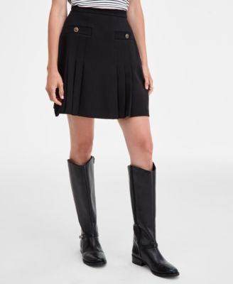 Women's Pleated Crepe Mini Skirt, Macy's Exclusive