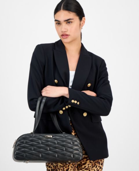 Женская сумка I.N.C. International Concepts Nedda Quilted Satchel, цвет: Чёрный