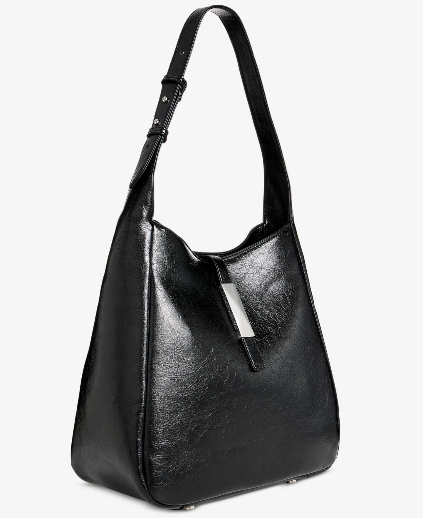 Женская сумка I.N.C. International Concepts Salee Glazed Shoulder, цвет: Чёрный — фото 3