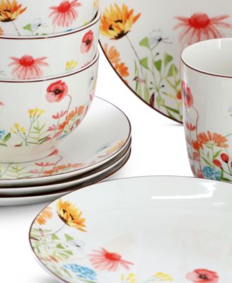 Botanica 16 Pc. Dinnerware Set, Service for 4