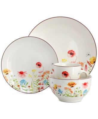 Botanica 16 Pc. Dinnerware Set, Service for 4