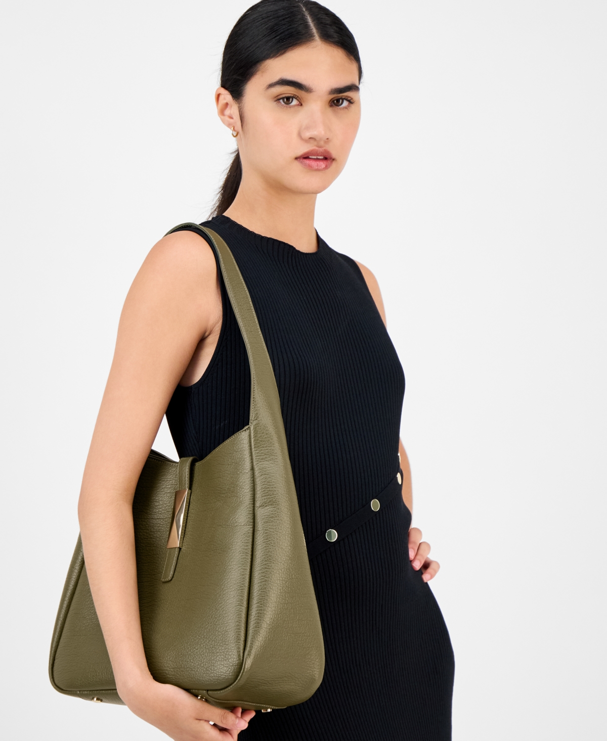 Inc International Concepts Salee Medium Shoulder Bag, Exclusively At Macy's In Green