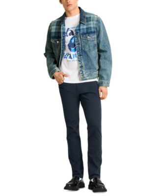 Scotch Soda Mens Slim Fit Ralston Pants Graphic T Shirt Denim Trucker Jacket