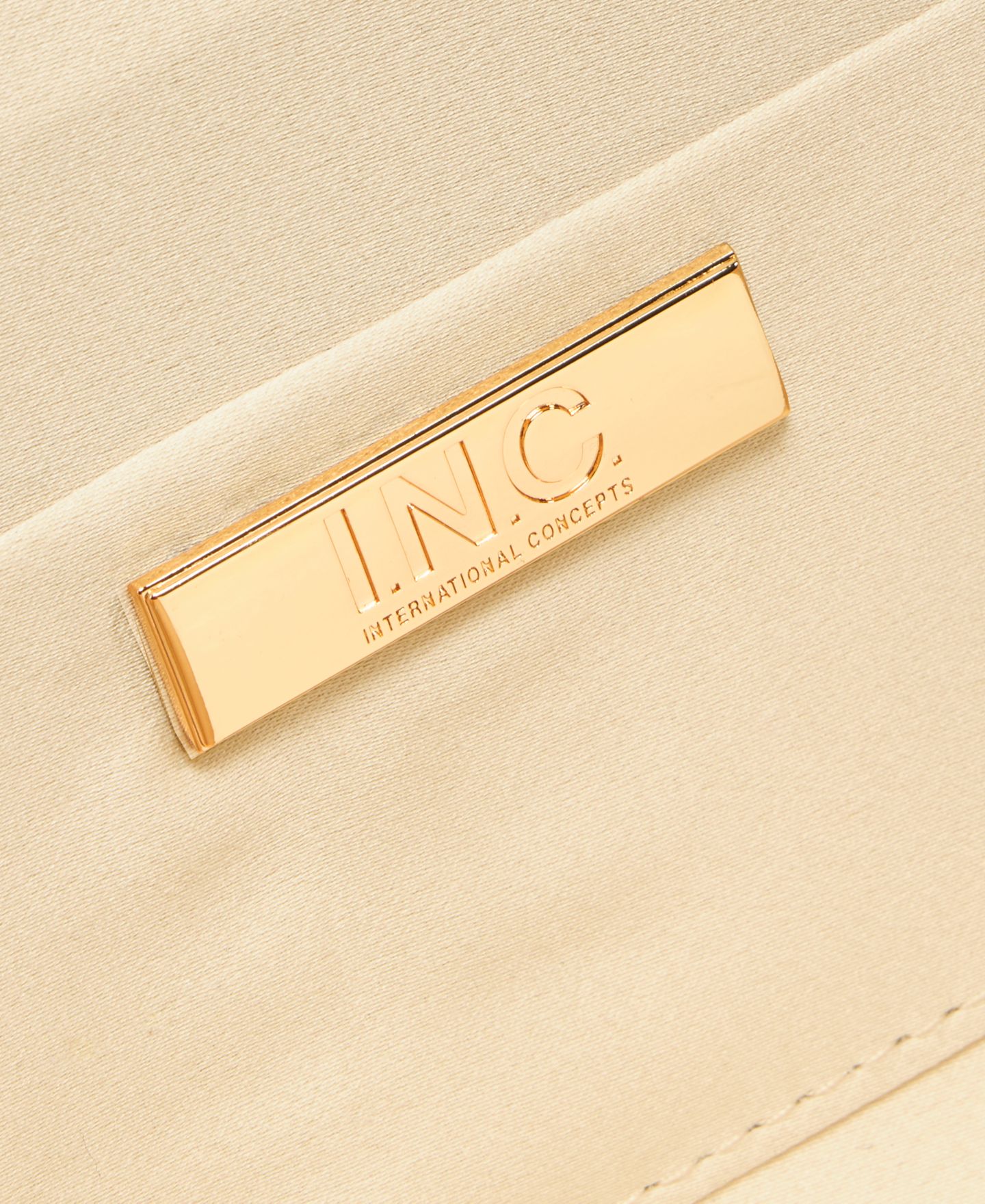 Женский клатч I.N.C. International Concepts Caitlin Satin and Crystal Clutch, цвет: Золотой — фото 6