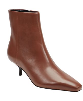 Women's Kiona Leather Kitten Heel Booties