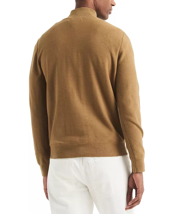 Men's Textured Quarter-Zip Colorblocked Sweater - thumbnail 2