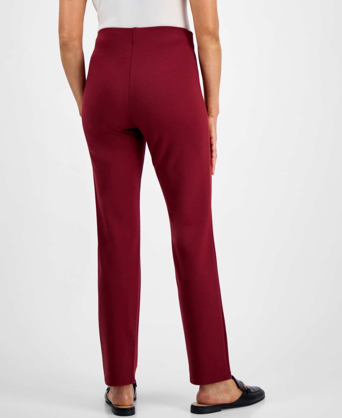 Jm Collection Women's Ponte-knit Pull-on Ankle Pants, Exclusively At Macy's In Multi