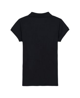 Little Girls Short Sleeve Interlock Polo Shirt