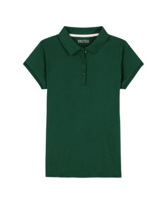 Big Girls Short Sleeve Interlock Polo Shirt