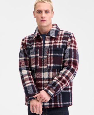 Men's Plaid Shirt Jacket