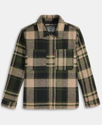 Men's Plaid Shirt Jacket