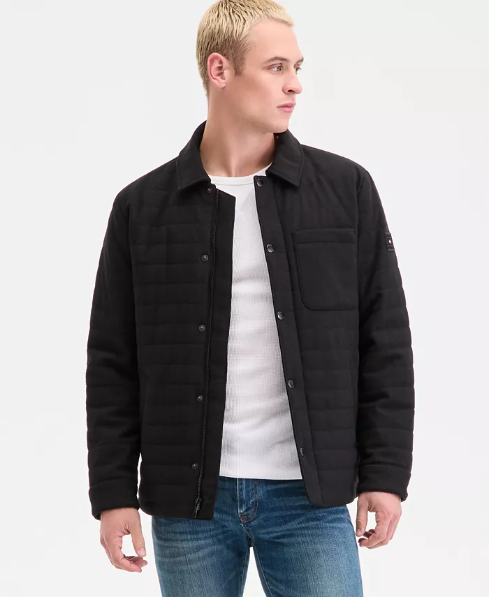Men's Quilted Shirt Jacket