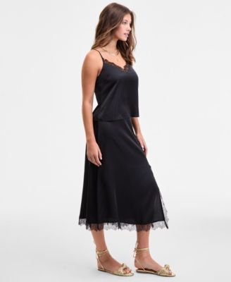 Women's Lace-Trim Slip Skirt, Macy's Exclusive