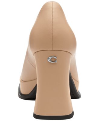 Women's Sculpted Block Heel Pumps