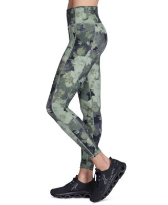 Women's GoFlex Rib In Bloom Printed Leggings
