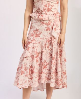 Women's Sedona Ruffle-Hem Midi Skirt