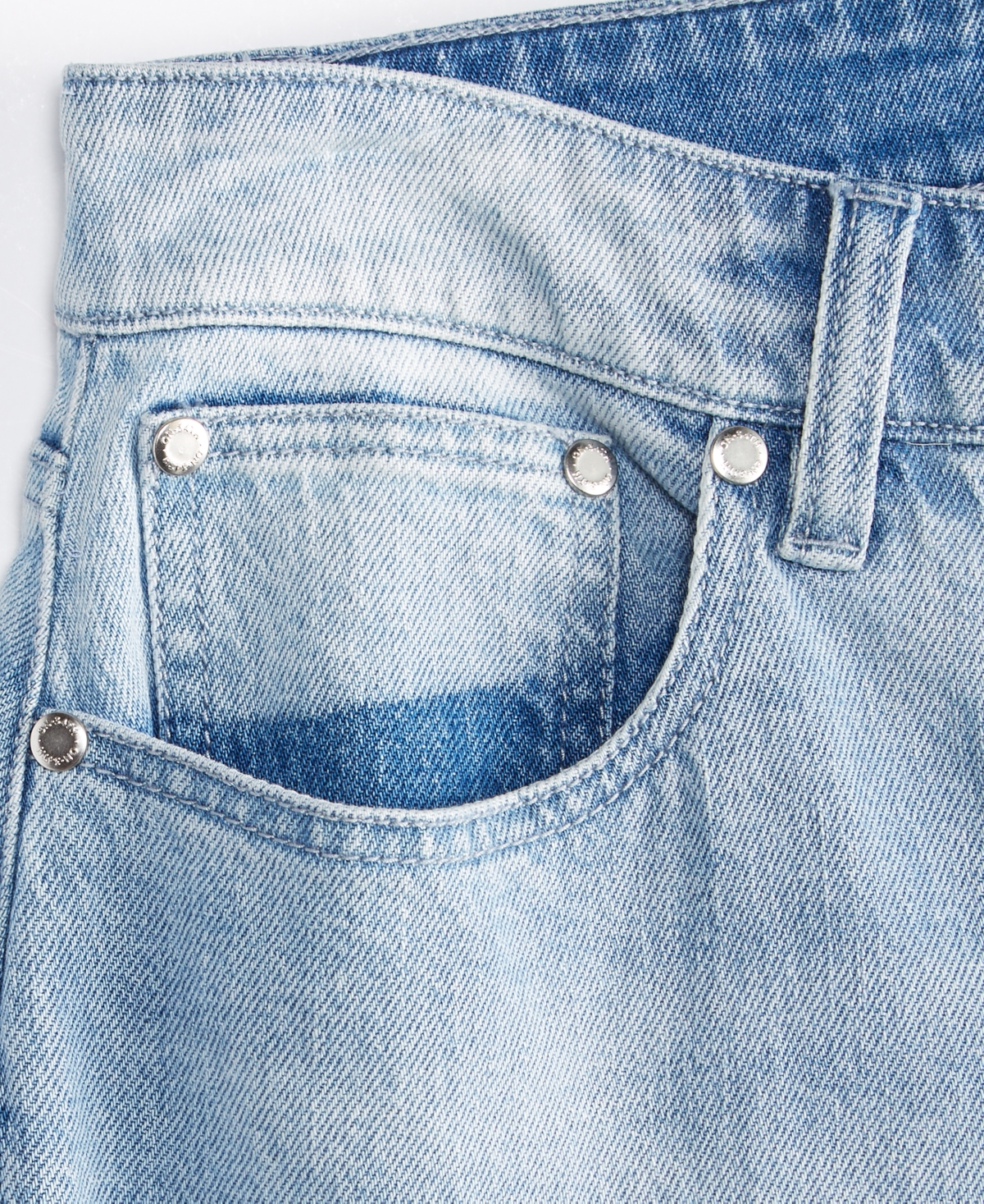 On 34th Women's High-rise Two-tone Barrel-leg Jeans, Macy's Exclusive In Blue