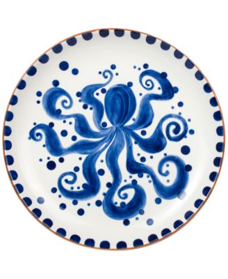Euro Ceramica - Costa Azul Octopus Round Platter