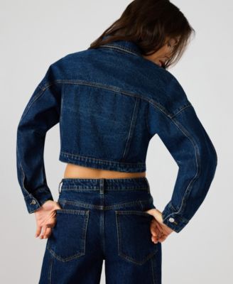 Women's Brixton Button-Front Cotton Denim Jacket