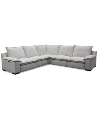 Macy's Borsi Fabric Sectional Collection Exclusive At Macys In Brown