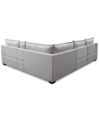 Borsi 5-Pc. Sectional with 2 Power Recliners & 1 Console, Exclusive at Macy's