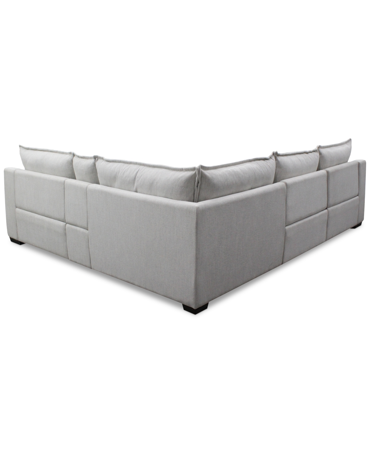 Macy's Borsi 5-pc. Sectional With 2 Power Recliners & 1 Console In Brown