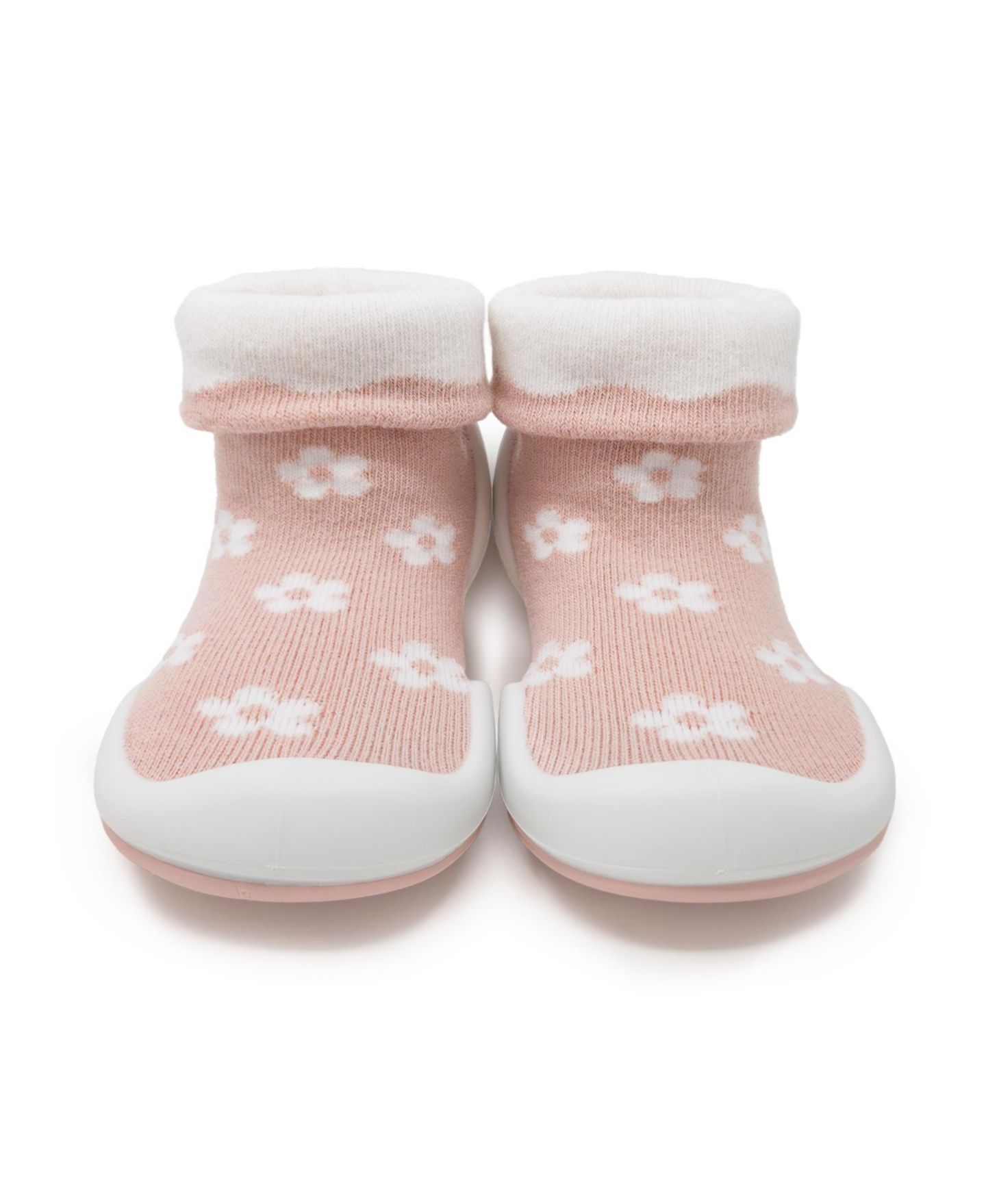 Обувь Komuello First Walk Sock Shoes Daisies - Mauve для девочек-малышей — фото 3