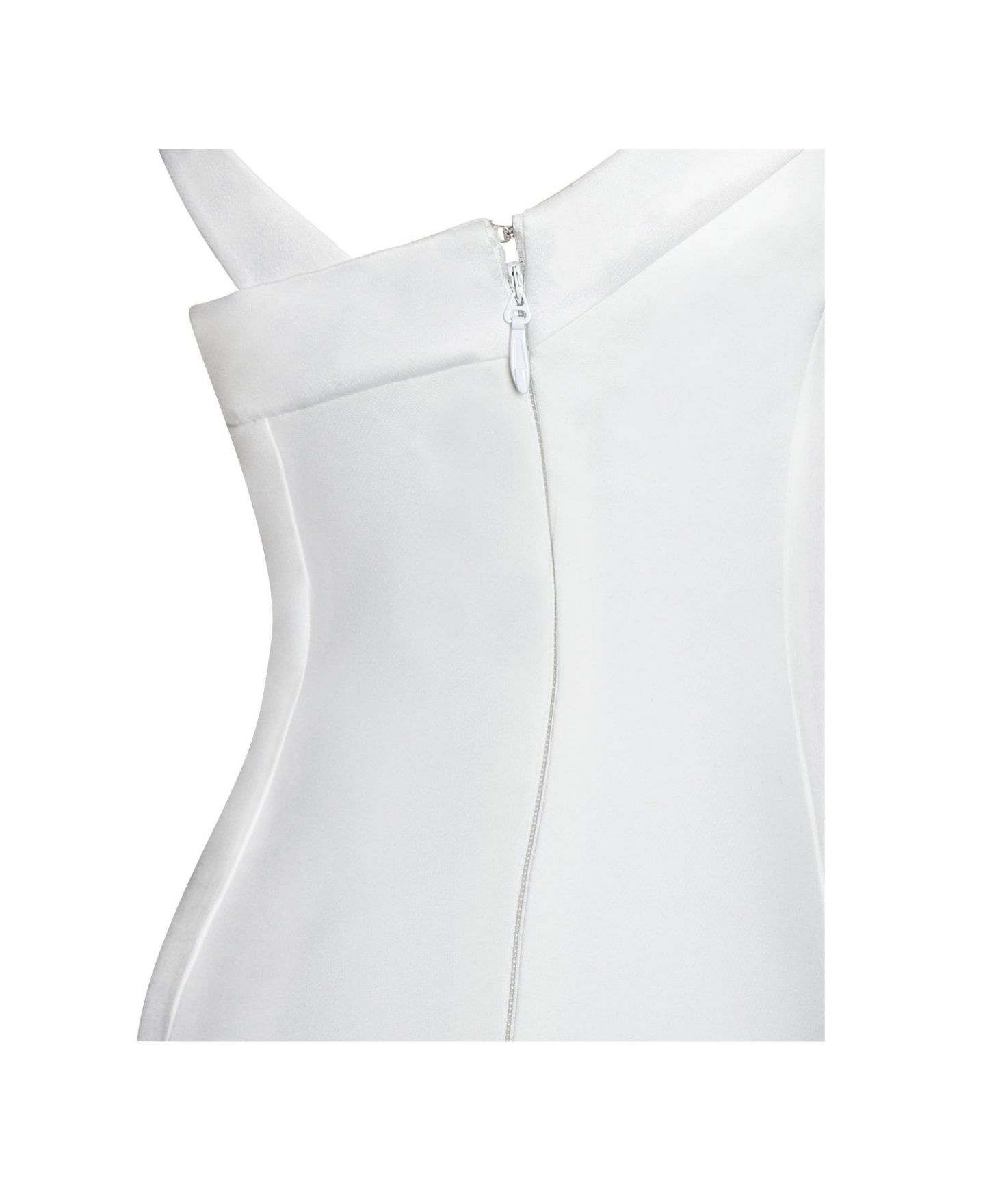 Женское платье Miss Circle Barbra White Cross Straps Bodycon Mini with Bubble Hem, цвет: Белый — фото 9