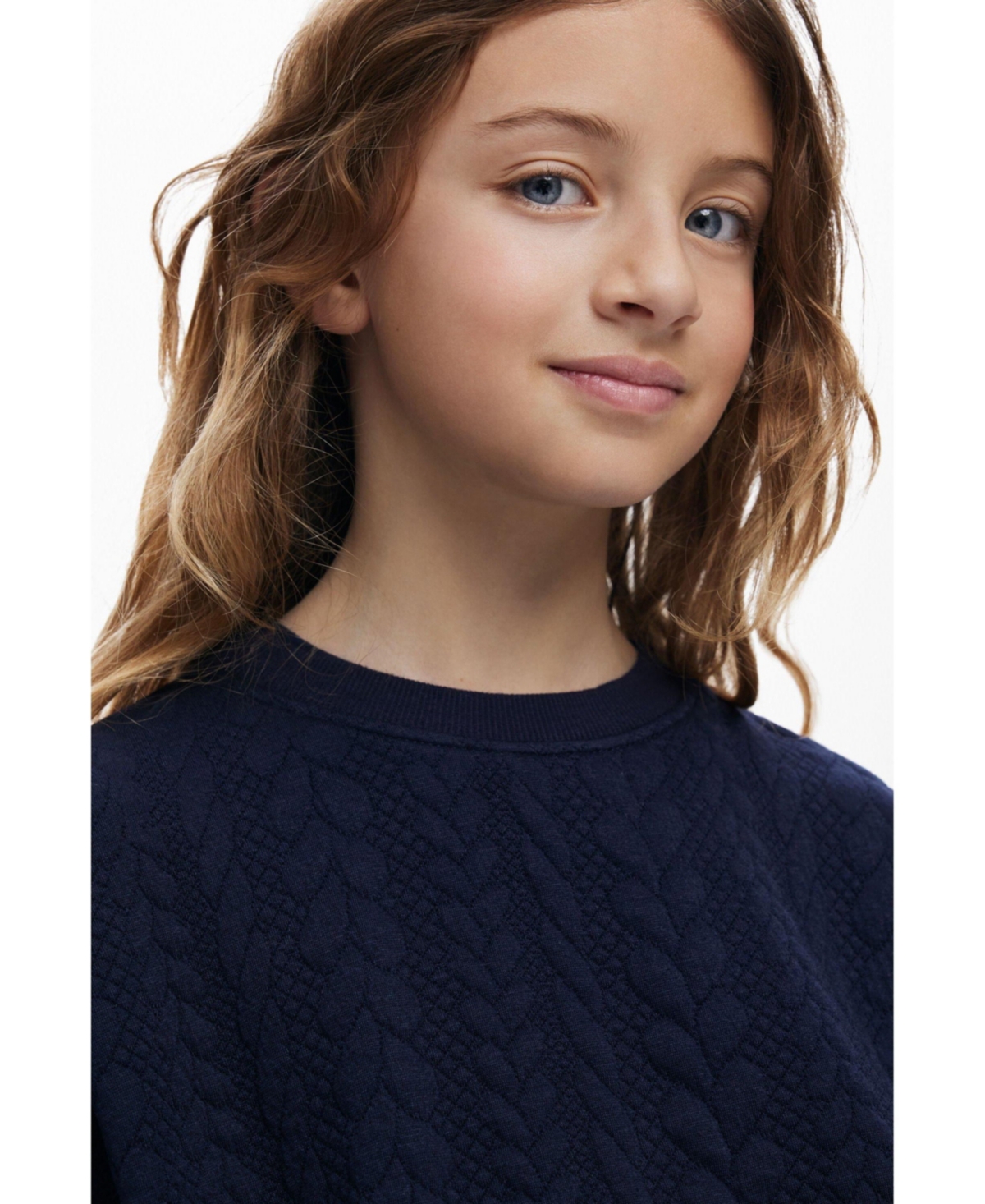 Desigual Girls Girls's 2-in-1 Floral Dress In Blue