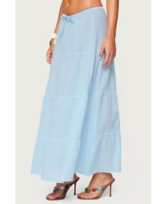 Women's Kaila Cotton Tiered Maxi Skirt