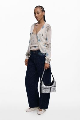 Women's Small detachable two-tone bag