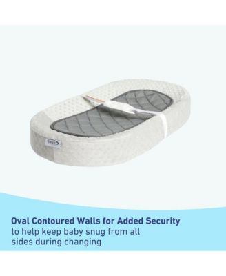 Premium Oval Contoured Changing Pad with Bonus Cover and Water