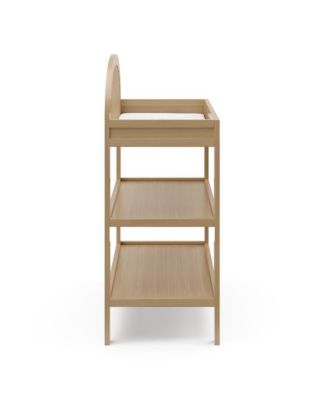 Olivia Changing Table with Water-Resistant Changing Pad (Driftwood)