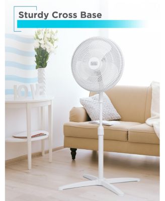 16-Inch Pedestal Fan, Oscillating Fan for Home and Office, with 3 Speed Settings