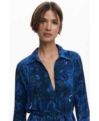 Women's Paisley shirt dress