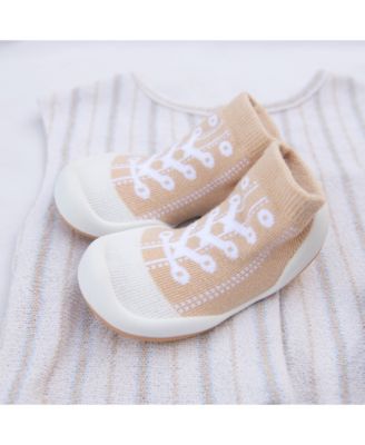 Baby First Walk Sock Shoes Sneakers - Beige