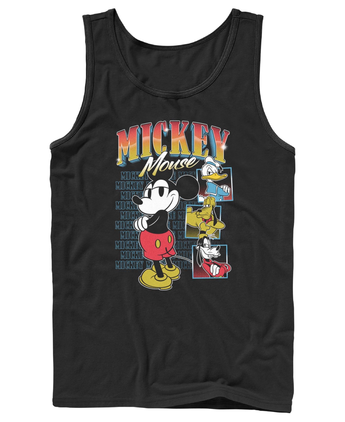 Men's Rewind Mick Crew Tank Top - Black